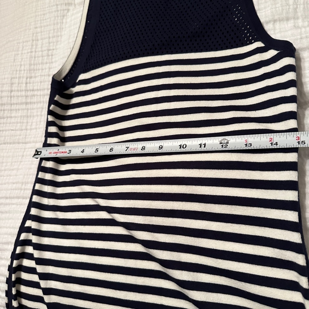 Rag & Bone Giselle Mesh Insert Striped Dress - Size M - Picture 11 of 12